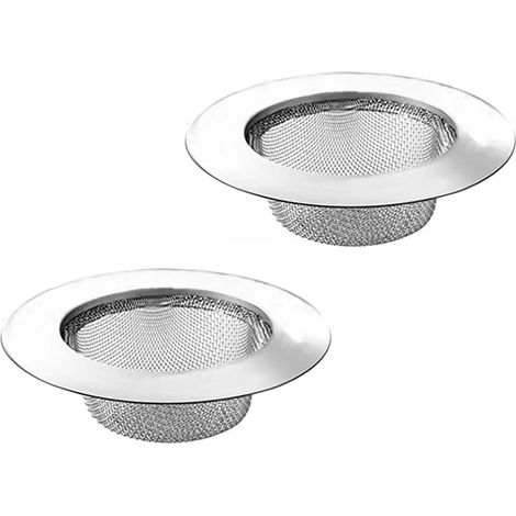 Passoire à cheveux pour évier, crépine de douche, en acier inoxydable. Idéale pour les douches, les baignoires et les cuisines. (1/5)