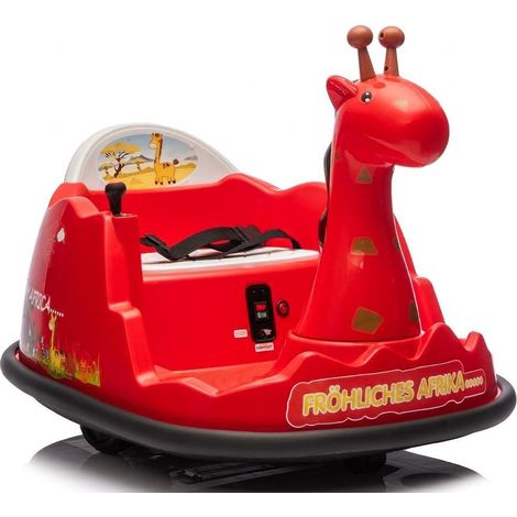 GARVEE 6V Elektro-Kinderauto mit 360° Drehung, Eltern-Fernbedienung & LED-Musik – Stoßfester Bumper Car für Kinder von 3 bis 6 Jahren, max. 30 kg, Rot (1/5)