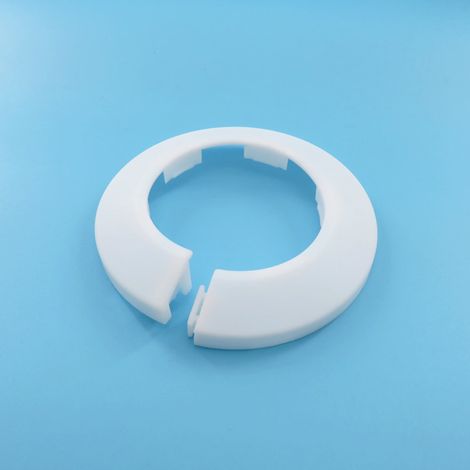 50-mm-PVC-Zierring für Heizungs- und Abgasrohre, feuerfeste Heizungsrohrabdeckung, runder Kunststoffstopfen (1/5)