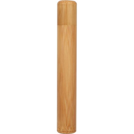 Boîte À Thé En Bambou Naturel - Récipient De Stockage Rond Avec Couvercle - Pour Cuisine Et Salon - 1 Pièce 2.5x19cm (1/3)