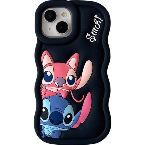 Stitch Silikonhülle - Kompatibel mit iPhone 11 Pro Max (schwarz) (1/3)