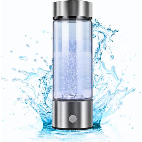 Botella de agua rica en hidrógeno, generador portátil de agua por electrólisis de hidrógeno, vaso de viaje familiar de 420 ml rico en hidrógeno. (1/5)