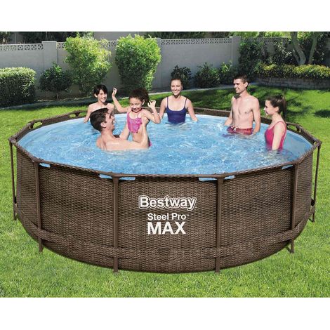 Bestway Steel Pro MAX Swimmingpool-Set Deluxe Series Rund 366x100 cm