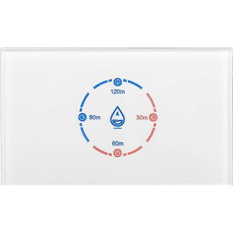 Chauffe-eau intelligent Tuya Smart Wifi avec interrupteur tactile 40 A 8800 W, compatible avec l'application Smart Life, Alexa et Google Home (modèle américain). (1/5)