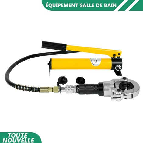 WAOBDLA Pinces de presse hydrauliques 6T avec 9x moules en forme de V 12-28mm TH en forme de 16-32mm (1/5)