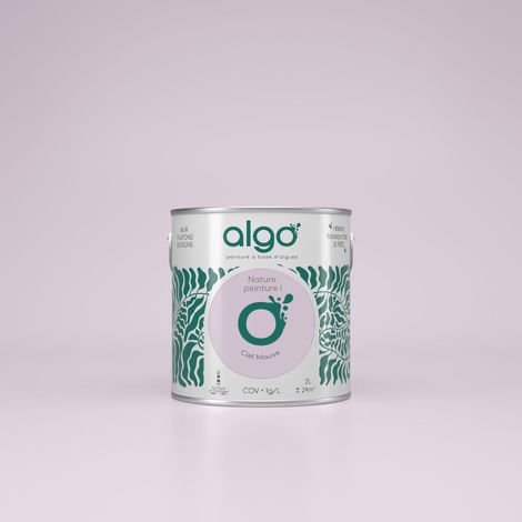 Peinture écologique Algo - Ciel Mauve - 0.5L / Satin (1/2)