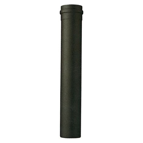 Tuyau pour poele a' granule's en porcelaine noire mate diame'tre 10 cm hauteur 100 cm livre' sans joint
