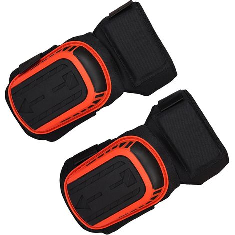 Genouillère de compression réglable pour hommes et femmes, adaptée au jardinage, à la construction, au jogging et au VTT, rouge (1/3)