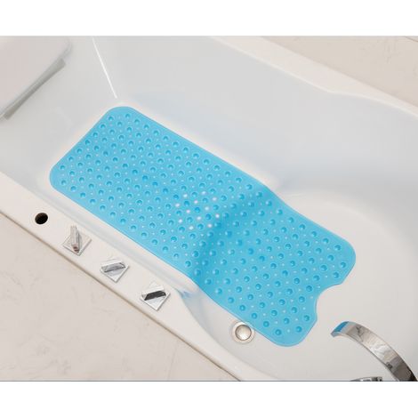 Badewannenmatte, rutschfeste Badewannenmatte, extra lange maschinenwaschbare Badematte, Anti-Schimmel-Duschmatte mit 200 Saugnäpfen