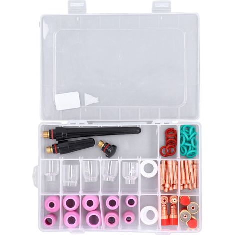 Accessoires pour Torche de Soudage TIG: Buses en Alumine, Lentilles à Gaz et Manchons en Verre pour WP‑17/18/26 (1/5)