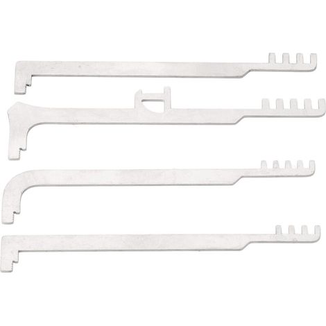 Pics de Verrouillage de Peigne en Acier Inoxydable, Outils à Dents Métalliques Portables 4 Pièces pour la Réparation de Lutte contre L'incendie (1/5)