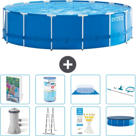 Intex Piscine Tubulaire Ronde - 457x122 cm - 9-pièces  S542