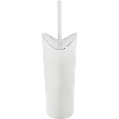 GEDY Moby scopino wc bianco, Misure e peso: 37,8X11,1X10,9 CM & 0,233 KG, Realizzato in resina termoplastica, Ciuffo in setole, Scopino per wc design di R&S Gedy, 2 anni di garanzia (1/2)