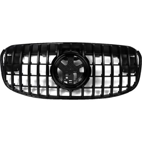 Parrilla delantera, material ABS duradero, compatible con la Clase GLS 2024-2025, negro brillante. (1/2)