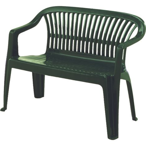 1PZ PANCHINA DA GIARDINO "DIVA" VERDE - cm.55x114x82h. - peso kg.6,4 (1/6)