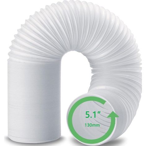 Tubo di scarico per condizionatori portatili (diametro 13 cm). Adatto per condizionatori portatili LG, De'Longhi e AUTR. 50 cm (1/5)