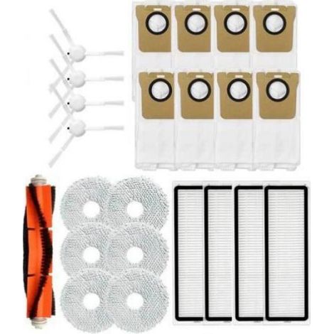Brosse Latérale - Filtre Hepa - Sac à Poussière - Pour Robot Aspirateur - Lot de 3 Pièces (1/4)