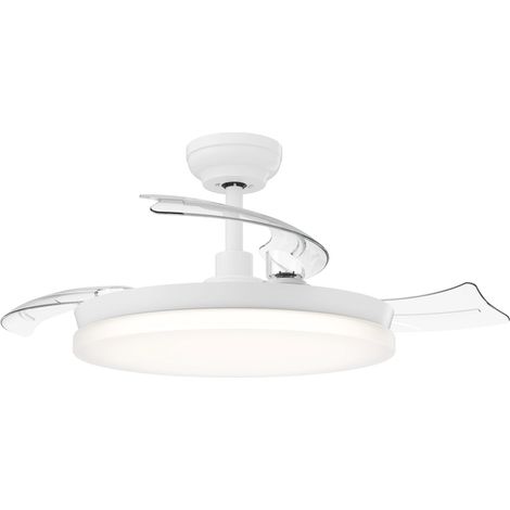 VENTILADOR DE TECHO PHILIPS TYNL 35+28W PLAFON LED 27-55K MANDO A DISTANCIA BLANCO ASPAS RETRACTILES