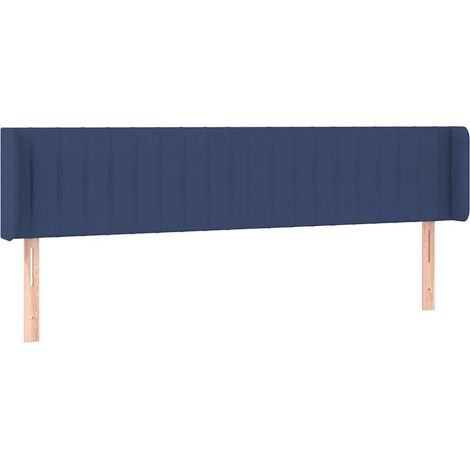 Maison Exclusive - Cabecero de tela azul 203x16x78/88 cm (1/5)