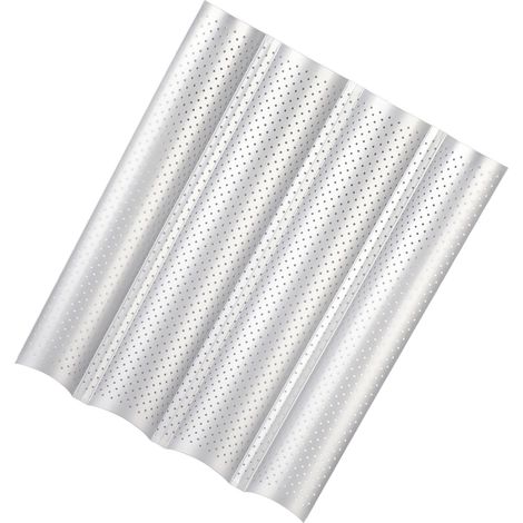 Moule à Baguettes Antiadhésif 4 Rainures - Plaque de Cuisson pour Pain Français (1/5)