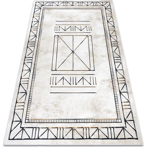 ANTIKA Tappeto 125 tek, telaio moderno, greco lavabile - beige / grigio  beige 120x170 cm