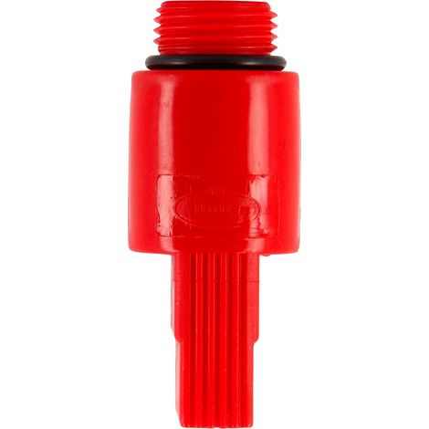 NICOLL Bouchon d'attente rouge pour tube multicouche FLUXO Ø16, filetage 1/2" (1/2)