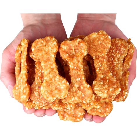 Hundeleckerli, weiche Fleischwürfel – Huhn mit Reis Woof & Miau 500 g
