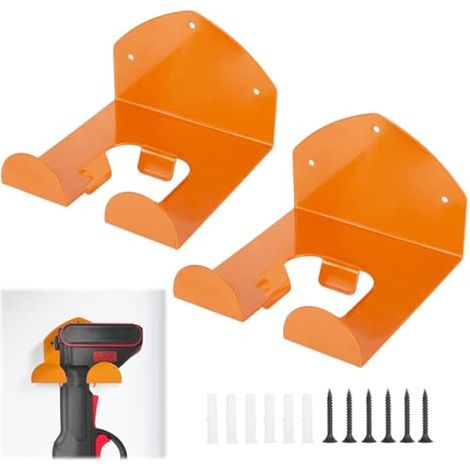 Lot de 2 Supports Muraux pour Débroussailleuse et Coupe-Bordure – Organiseur de Garage pour Outils de Jardin (1/5)