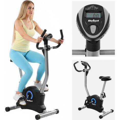Cyclette meccanica a nastro Rebel Active con display LCD (1/5)