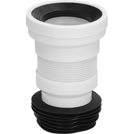 Tubo flessibile estensibile per WC "T-118M" in PVC bianco (1/5)