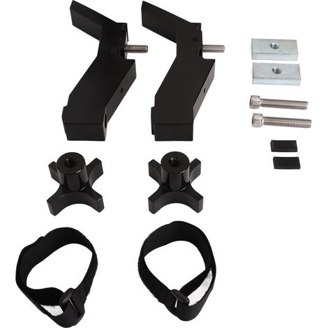 Kit di montaggio per cric TTBM 100 per telai del cassone in alluminio nero dei modelli Tacoma dal 2005 al 2021.
