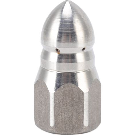 Buse de pulvérisation haute pression pour nettoyeur haute pression, buse de nettoyage de canalisations industrielles en acier inoxydable, filetage intérieur G1/4 (1/5)