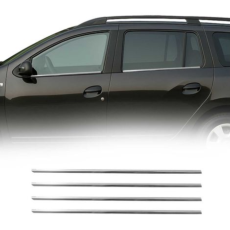 Garniture de Fenêtre pour Dacia Logan Break 2013-2020 Acier Inox 4Pcs