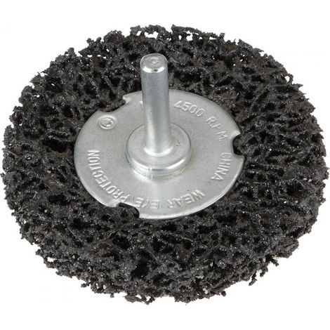 BROSSE CIRCULAIRE DÉCAPAGE PEINTURE AVEC TIGE 75MM