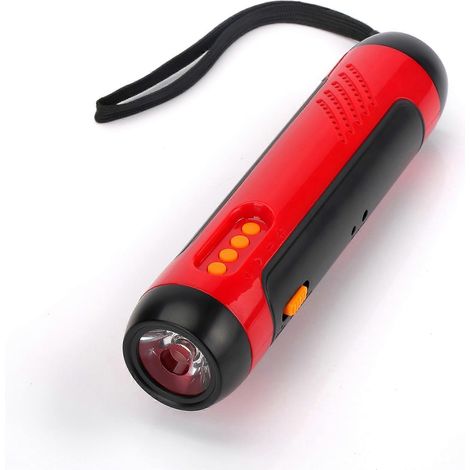 Lampe torche à manivelle avec radio FM, alarme et générateur LED 1800 mAh (1/5)