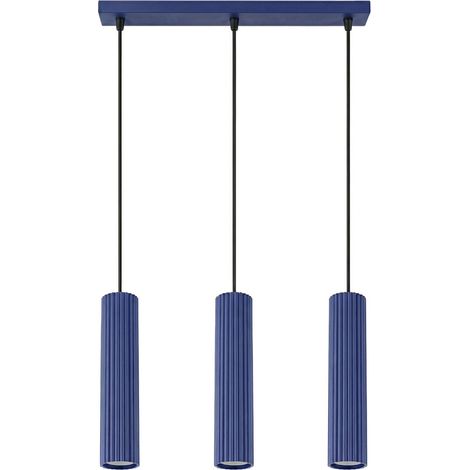 Sollux Karbon Suspension Bar, plafonnier bleu outremer, 3 x GU10 (1/5)