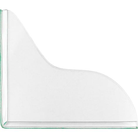 Zwei selbstklebende, transparente, wasserdichte Duscheckenschoner, 7,28 Zoll  8,66 Zoll (18,5  22 cm).