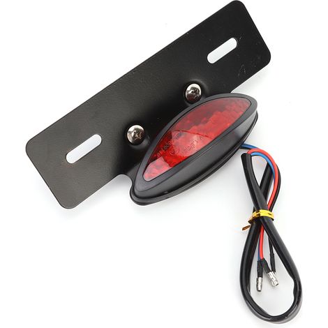 Retro-LED-Rücklicht im Oval-Design für Honda-Motorräder, Bremslicht mit Kennzeichenbeleuchtung, rote Linse, Motorrad-Rücklicht, individuelle Beleuchtung (1/5)