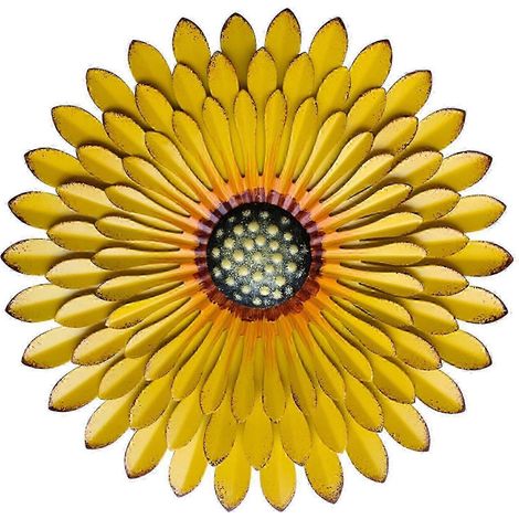 Tableau mural 3D en métal représentant une fleur artificielle succulente (243 ws)