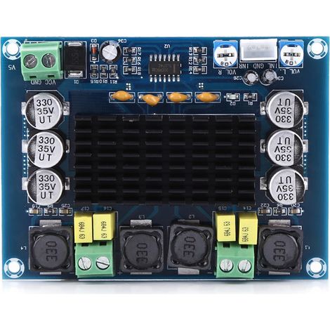Hochleistungs-Stereo-Digital-Audio-Leistungsverstärker DC12-26V (120W + 120W, Zweikanal) (1/5)