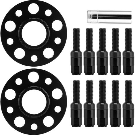 Satz mit 4 15-mm-Aluminium-Spurverbreiterungen, 5x112 M12x1,5-Schrauben für Mercedes-Benz (1/5)