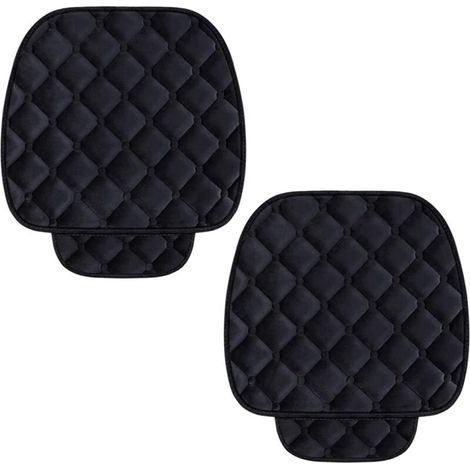 Coussin Voiture - Velours Noir - Universel Pour Siege Avant - Protection Antitache Et Antiusure - Lot De 2 (1/5)