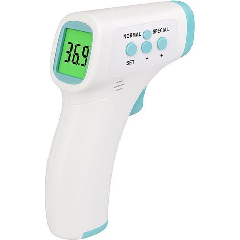 Thermomètre numérique infrarouge sans contact, température de 32° à 42,9°, détection de température sans contact en 0,5 secondes - Idéal pour les enfants et les adultes (1/5)