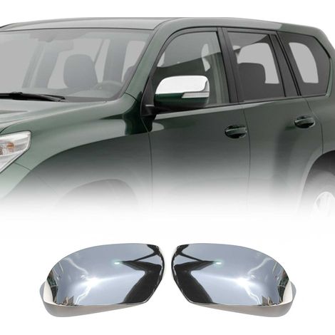 Coques de Rétroviseurs pour Toyota Land Cruiser Prado 2009-2023 Acier Chromé (1/5)
