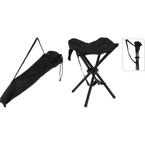 Tabouret pliant noir
