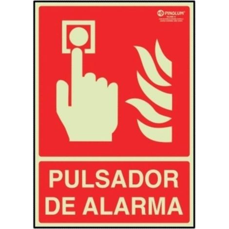 señal 7005 plast.297x210''pul.alarma'' lum pulsador de alarma (1/2)