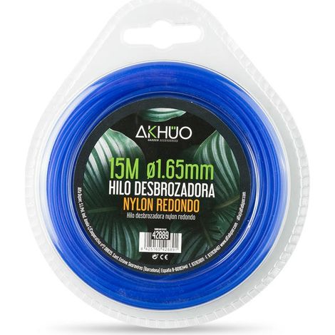 Hilo desbrozadora nylon akhuo 1,65 mm 15 m