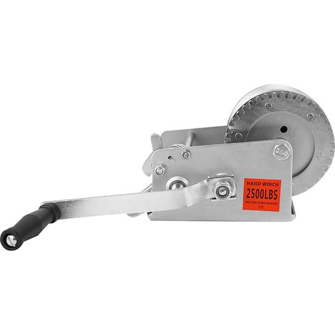 Treuil à main robuste 2500LBS avec câble en acier 10m, tire-fort pour camion, levage fluide, outil de levage professionnel (1/5)