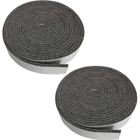 Lot de 2 joints d'étanchéité pour fumoir de 3 m (10 pi) - Joint haute température 1/2 po 1/8 po - Joint auto-adhésif pour couvercle de barbecue Nomex (1/5)