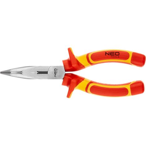 Pinze curve 180 mm 1000V, CrV, lucidate